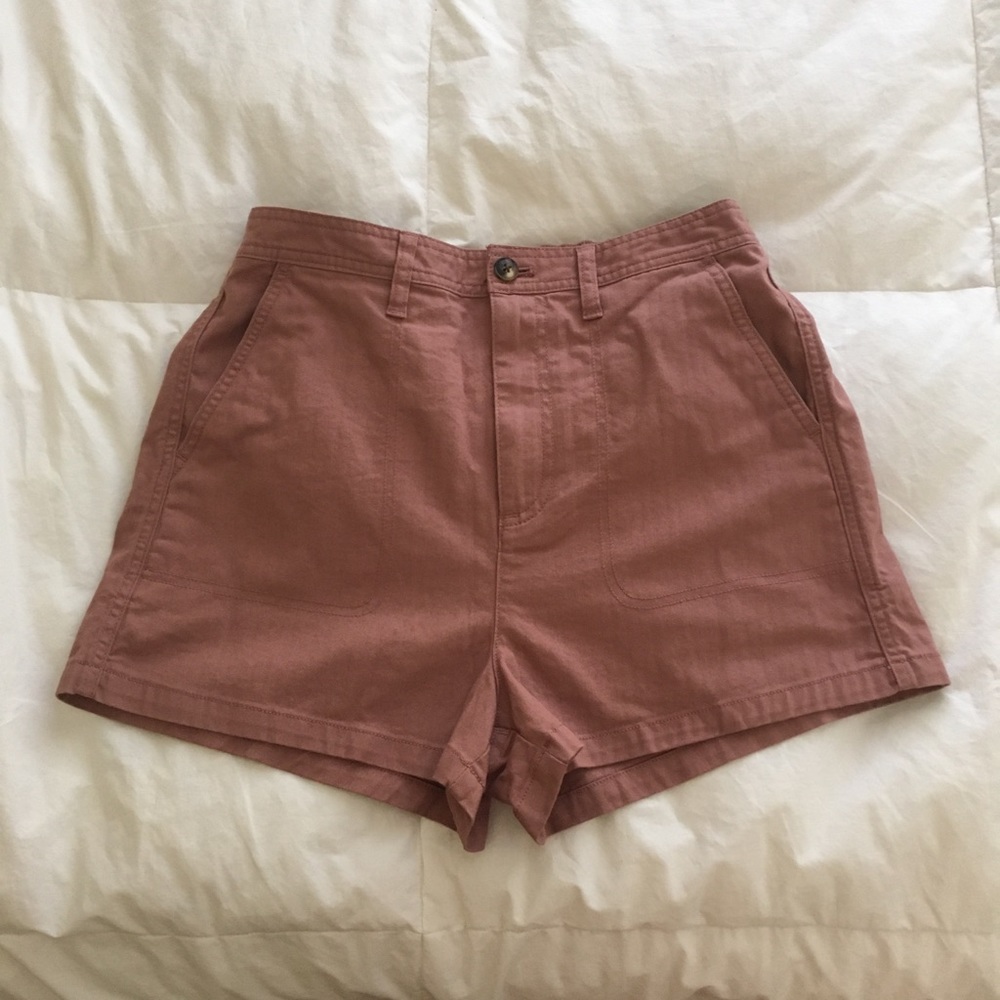Madewell Camp Shorts - Size Medium Faded Rosebud